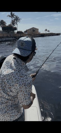 Casting a line into the clear waters off Key Largo